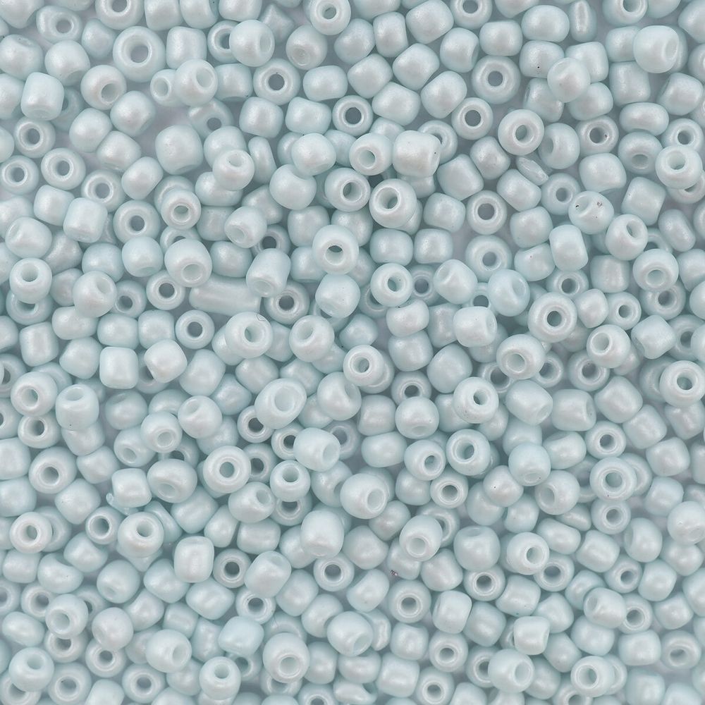 Бисер Astra&amp;Craft 11/0 (2.1 мм), 200 г (10х20 г), цв. 967 голубой/непрозрачный