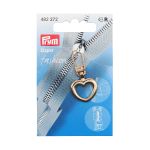 Пуллер для молнии 40х20мм Сердце цв.металл, золото, 1шт Prym, 482372