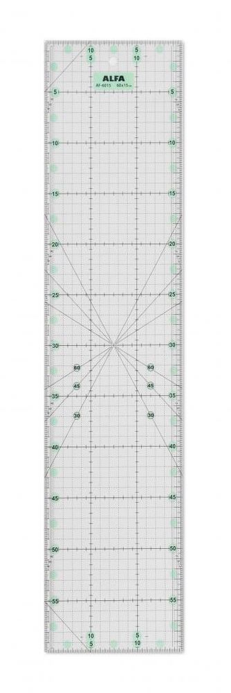 Линейка для пэчворка 60*15см AF-6015, AF-6015, Alfa, 1 шт