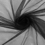 Фатин мягкий крупная сетка 180 см / 45.72 метров, TBY.S.180.BL, цв.черный