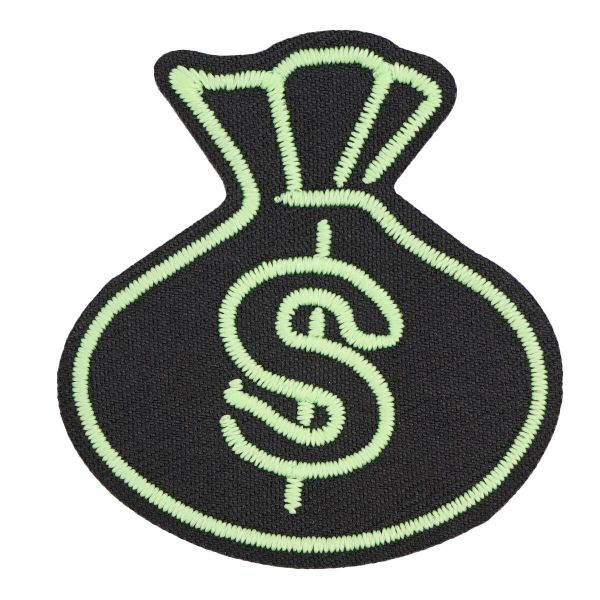 Термоаппликация светящаяся в темноте Мешок денег, Hobby&Pro