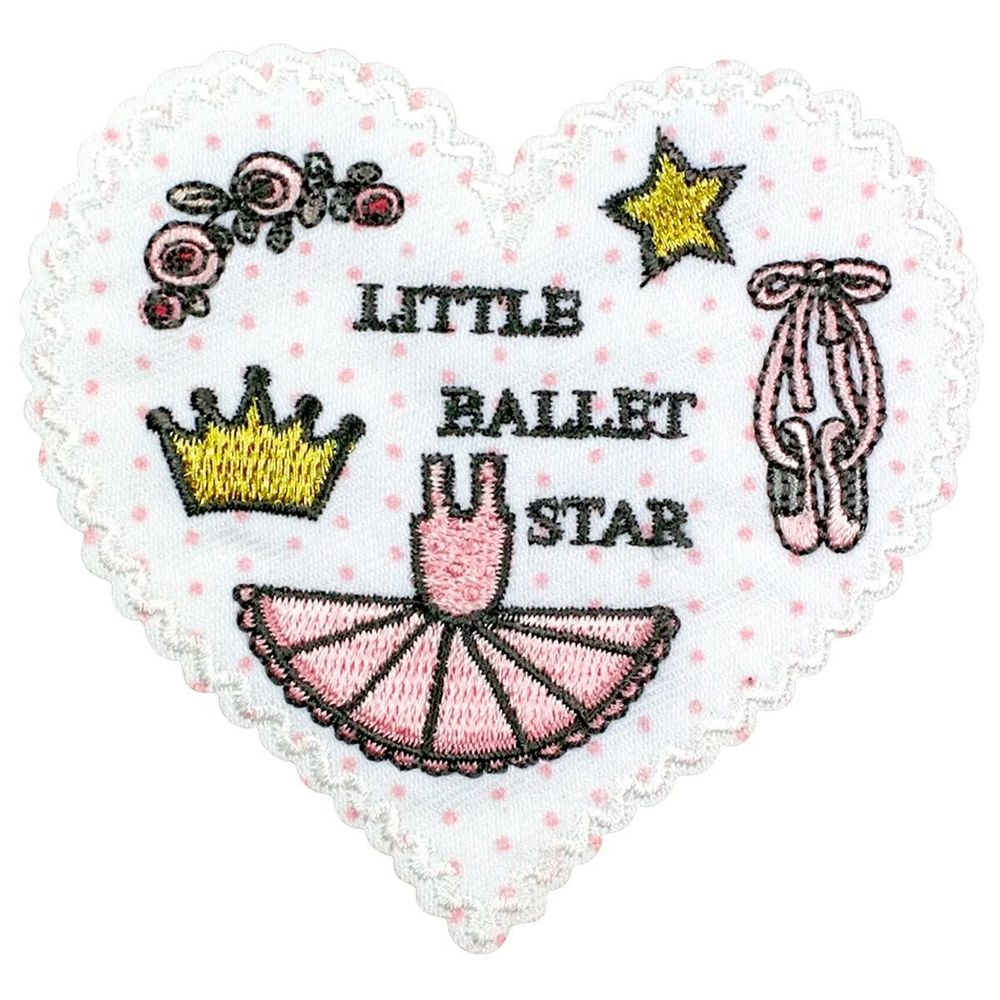 Термоаппликация Ballet, цв. белый/розовый цв. 1шт. 924356 Prym