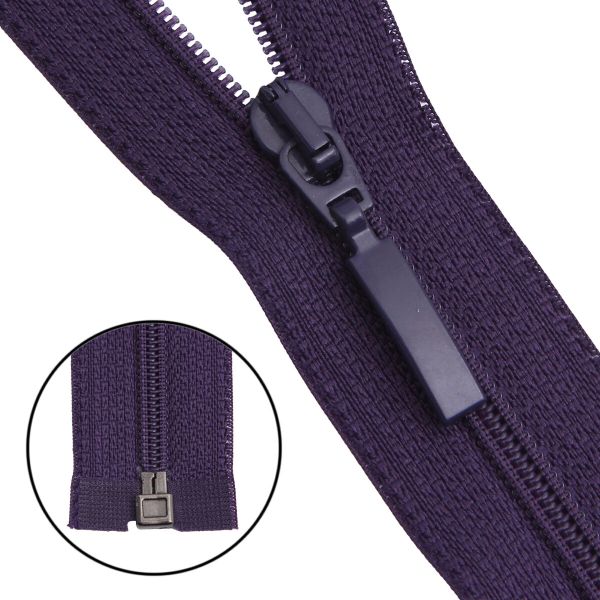 Молния спираль (витая) Arta Т5 (5 мм) 1 зам., разъем., 50 см, цв. 867 фиолетовый, уп.5 шт