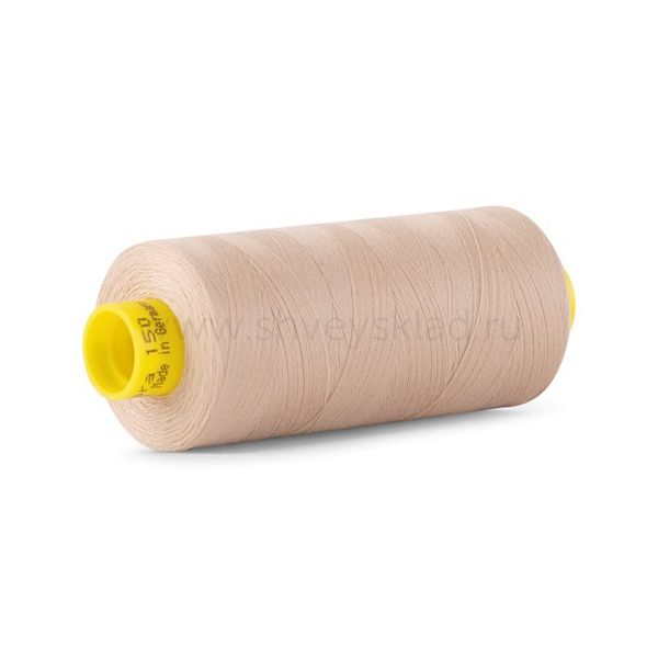Нитка особо тонкая Gutermann Mara №150 (150/2), 1000 м, 713953, цв. 198 серебристый пион, 1 катушка