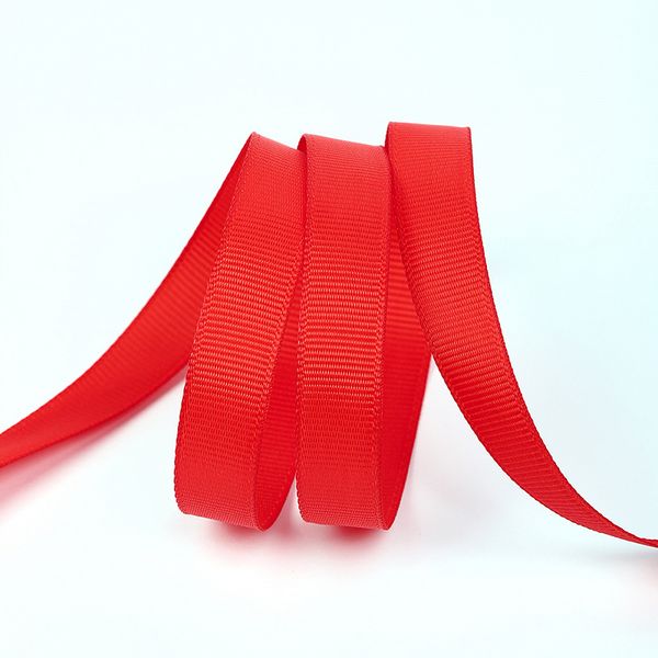 Лента репсовая (в рубчик) 12.0 мм, 235 (057) класс.красный, уп. 27,4м А