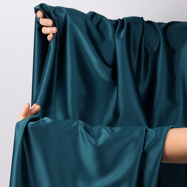 Атлас стрейч для нижнего белья 107 г/м², 125 см / 1 метр, 0180 цв.2063(07) атлантическая глубина