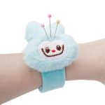 Браслет игольница монстрик голубой 24 см