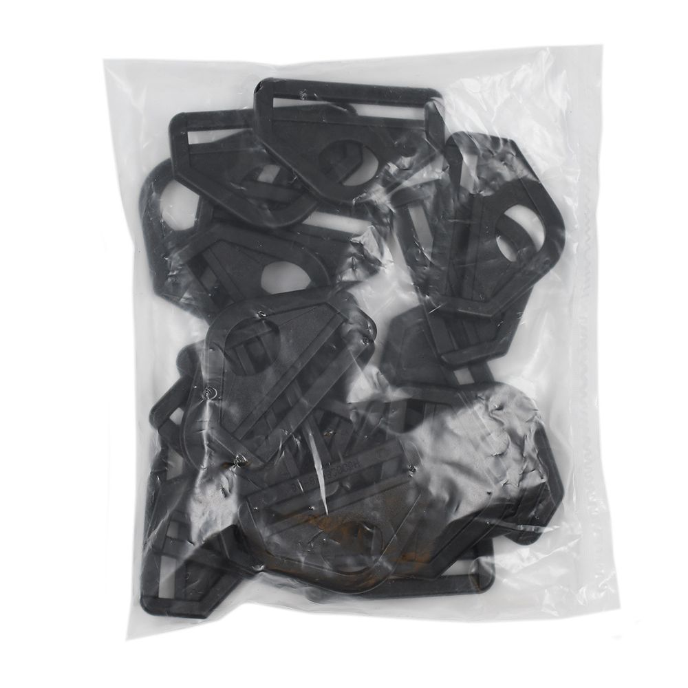 Полукольцо для сумок ⌀38мм (48х34мм) пластик (ацеталь) (черный), H5002(MF-1890), 20 шт