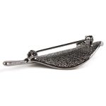 Брошь декоративная 20х60 мм, Pewter олово черный никель, 2 шт /TOS/