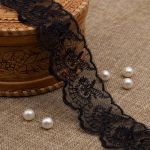 Кружево капроновое 45 мм / 6.8 м (±4 см) 0574-2020, черный