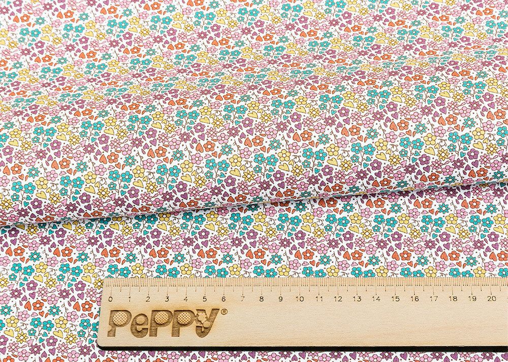 Ткань для пэчворка Peppy Крошки-матрешки, рулон 112 см / 5 метров, КМ-11 белый, Peppy