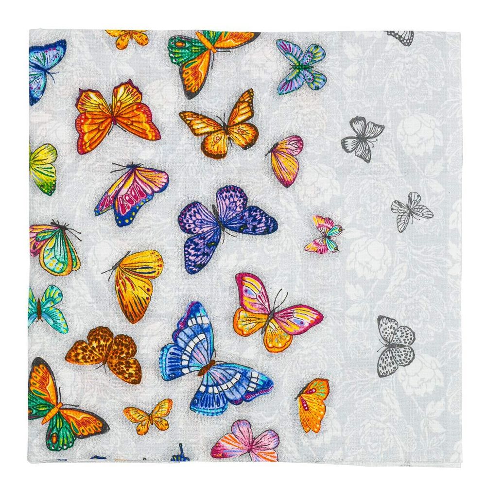 Ткань для рукоделия вафельное полотно набивное арт 60 рис 5634 вид 1 Бабочки, 50х100см, Astra&amp;Craft