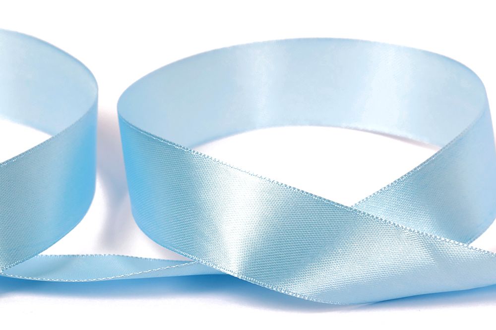 Лента атласная 1-сторонняя 25.0 мм / 33±2 метра, №073 бл.синий, в термоплёнке, Gamma