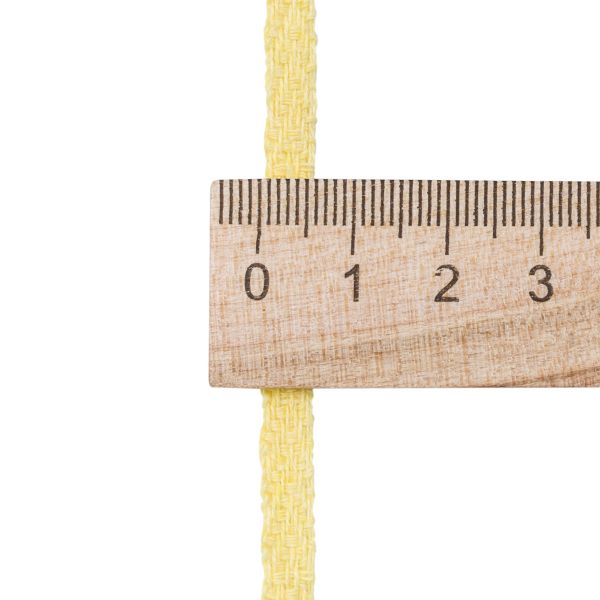 Тесьма (лента) киперная (100 х/б) 5 мм / 25 метров, рис. 9790, 1.4 г/м, желтый, С3865Г17/1