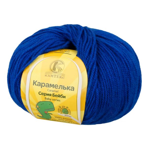 Пряжа Камтекс Карамелька / уп.10 мот. по 50 г, 175 м, цв.019 василек