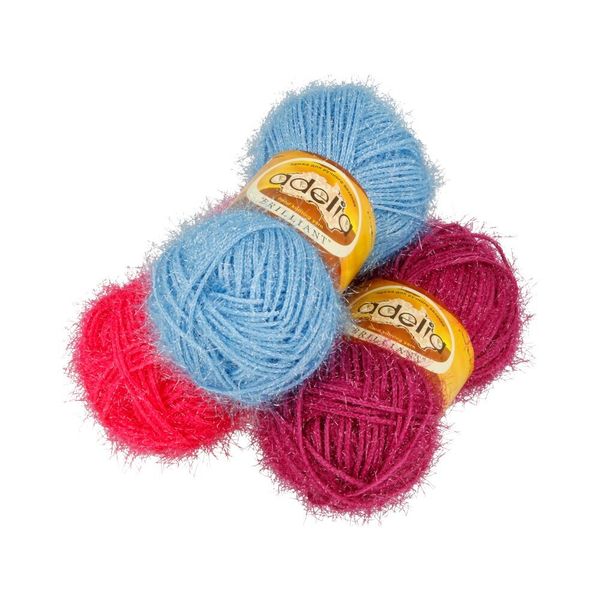 Пряжа Adelia Brilliant / уп.10 мот. по 50г, 90м, 39 св.голубой