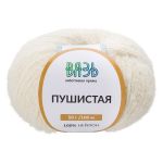 Пряжа Вязь Пушистая / уп.3 мот. по 50 г, 100 м, 010 кокосовое молоко