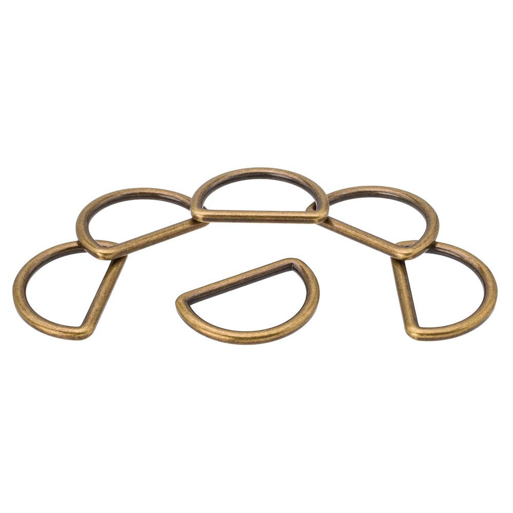 Полукольцо литое металл 25мм (32х21мм), ОВ Бронза, MB2328, 6 шт