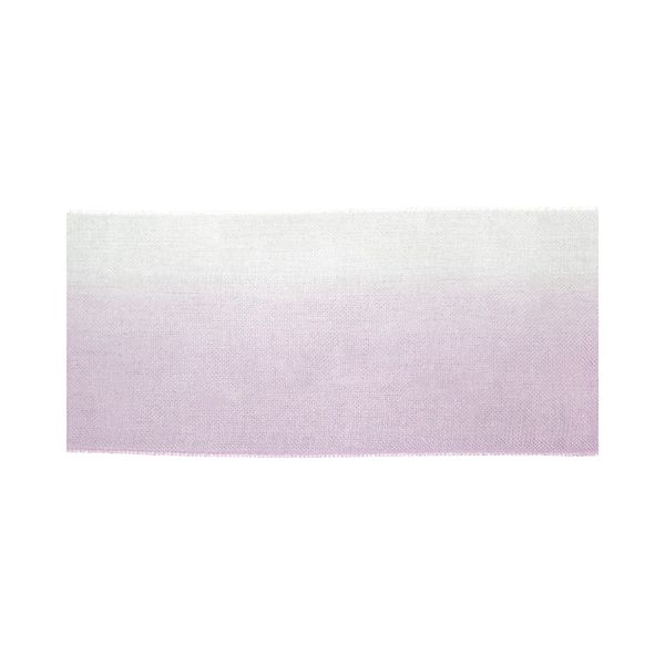 Лента капроновая (органза) двухцветная 38.0 мм / 22.5 метров, 001/059 белый/фиолетовый (А1-29), Blitz ORP-38