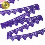 Кружево гипюр (плетёное) 26 мм, 0798 цв.F170 фиолетовый уп.27м, Kruzhevo