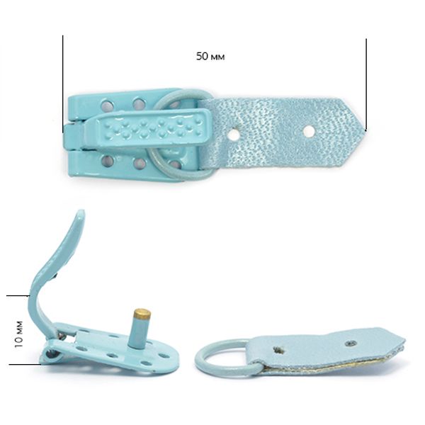 Крючок шубный TBY 50 мм, 144 шт, цв. 178 голубой