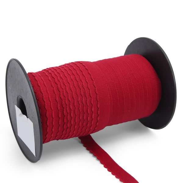 Резинка бельевая (отделочная) становая 15.0 мм / 50 метров, бордовый, (ML175.015/1)