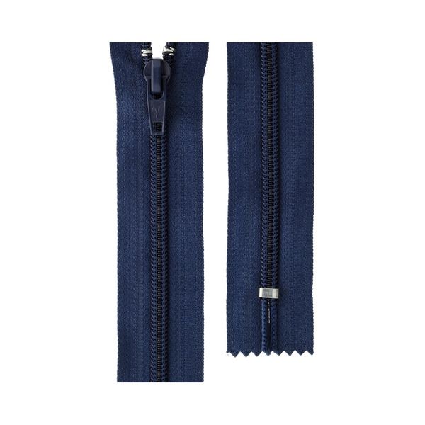 Молния спираль (витая) Т5 (5 мм) 1 зам., н/раз., 25 см, автомат, 220 синий, G005A Gamma, 10 шт