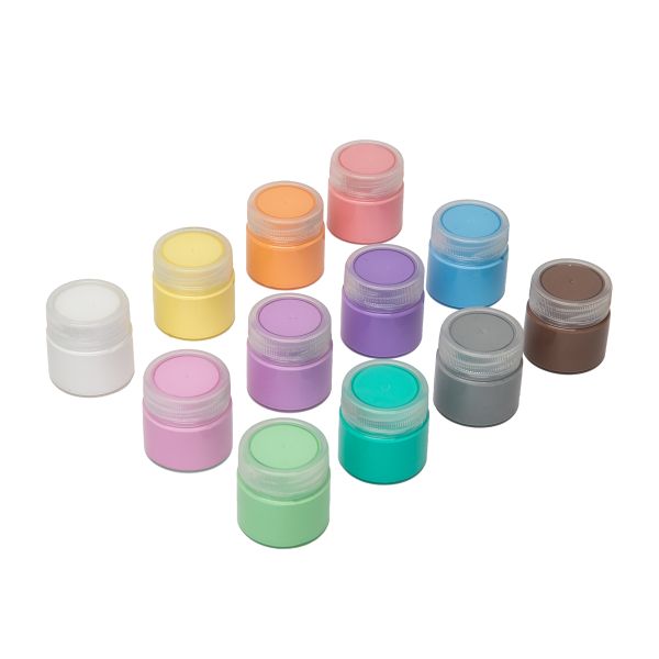 Краска гуашь набор пастельных цветов 12 цв.х20 мл, Лео LBPG-0112