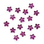 Кабошон декор подарков Цветы 10 мм, 15 шт, ярко-розовый, Dress it up