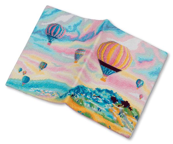 Набор для вышивания нитками Panna, Обложка для паспорта. Каппадокия, 20х13.5 см