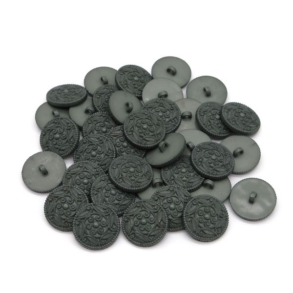 Пуговицы на ножке 28 мм (309 серый), 36 шт