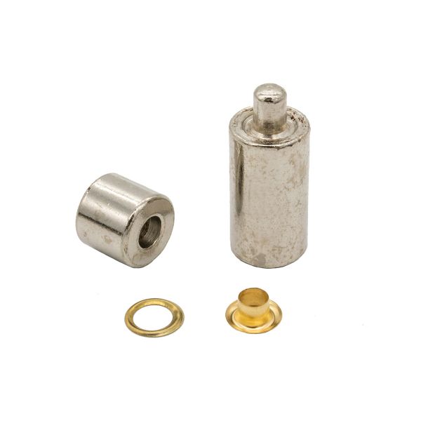 Люверсы металл ⌀_4.0 мм (внутр.) с инструментом для установки, золото, 200 комплектов, Hobby&Pro, 530412