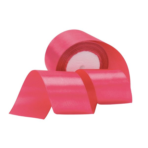 Лента атласная 1-сторонняя 50.0 мм / 22.86±1 метров, аналог 7730446, 163 коралловый, DDZ2401, Globus