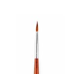 Кисть коза круглая 12 шт, длинная ручка, №0, Pentel ZBS5-0