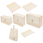 Органайзер дорожный для чемодана 7 предметов (бежевый)