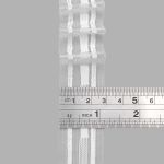 Лента (тесьма) шторная: сборка параллельная (1:3) 30 мм / 50 метров, равномерная