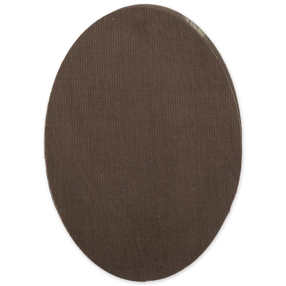 Термозаплатка Овал 14х10 см, ZAP, №06 вельвет коричневый, Gamma ZAP