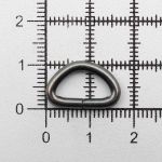 Полукольцо сварное металл 12.0 мм (in), (внешн. 17х11 мм, ⌀2.5 мм), 100 шт, чер.никель ГР, 6048