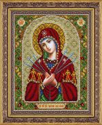 Набор для вышивания бисером Паутинка, Пресвятая Богородица Умягчение злых сердец 20х25 см