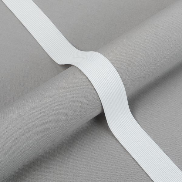 Резинка вязаная 30 мм, / 50 метров, белый, Gamma RV-30 W