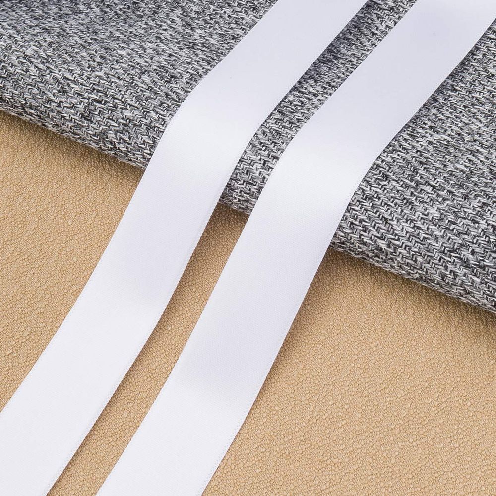 Лента для печати 20.0 мм / 200 метров, сатиновая, односторонняя (с тканым краем), белый, 7200-1060