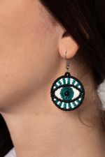 Набор для вышивания бисером Klart, серьги Глаза, 3,5х3,5 см