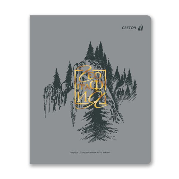 Комплект тетрадей со справочными материалами Архивариус, пластик.обл. 320мкм с тис.золот.фольгой. A5 48 л. 12 шт на скобе 65 г/м², белизна 100% 1 шт клетка/линия, 01889 12 предметов, Светоч Т300