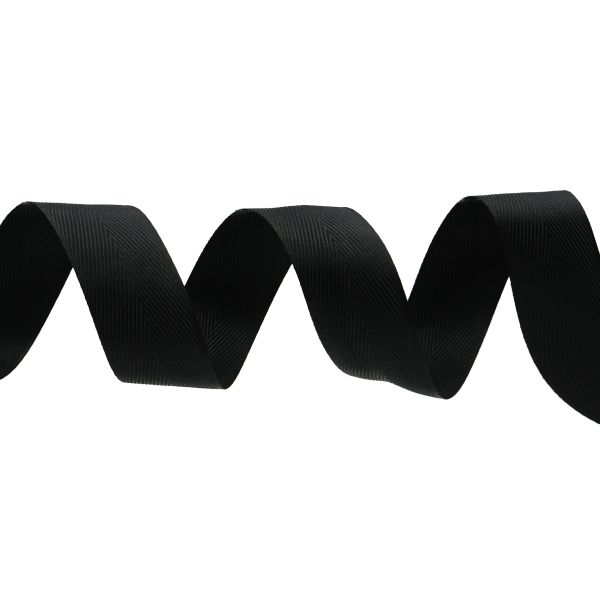 Лента декоративная ёлочка 40.0 мм / 20±1 метров, черный