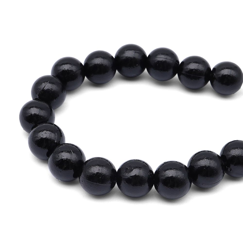 Бусины пластик (жемчуг) ⌀10 мм, 25 г, Astra&Craft (MH.КР.10.002.02 черный)