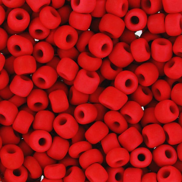 Бисер Zlatka 8/0 (2.9 мм), 100 г (10х10 г), №0045M красный, GR