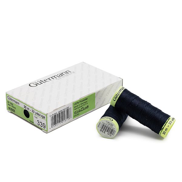 Нитки отделочные Gutermann Top Stitch, 30м, 339 т.чернильно-синий, 5 катушек