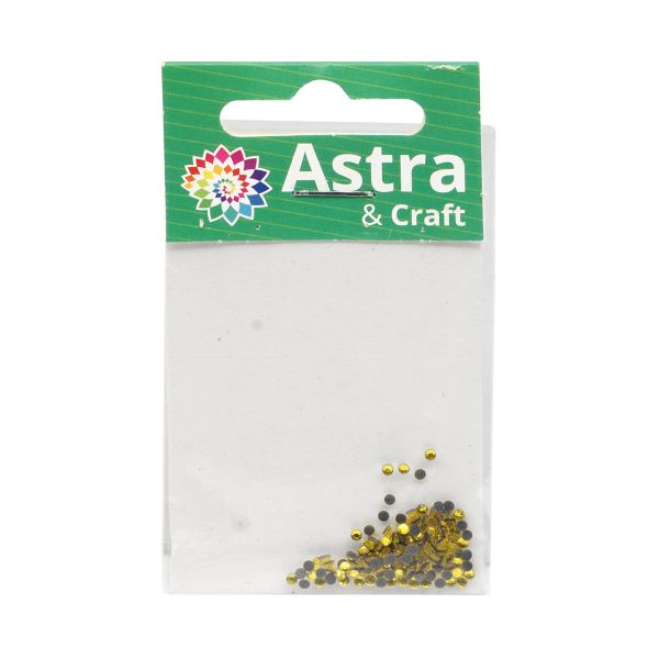 Стразы термоклеевые, 2 мм, ss6, 150 шт/упак (108 желтый)