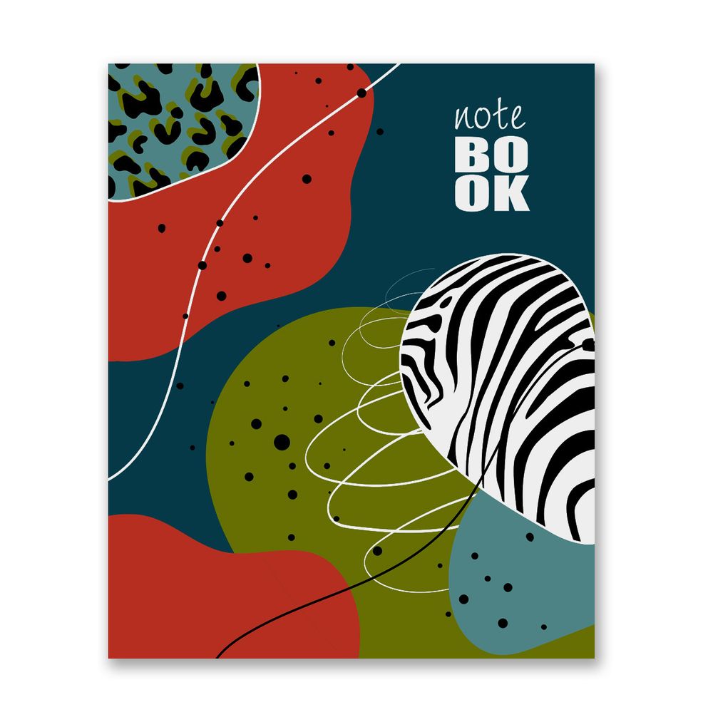 Бизнес-блокнот, глянцевая ламинация, A5+ 80 л. 18 шт, клетка, Абстракция 000408, Светоч 80ББТ5_3_5_1