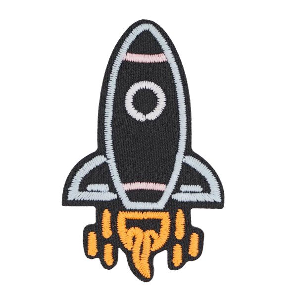 Термоаппликация светящаяся в темноте Ракета, Hobby&Pro